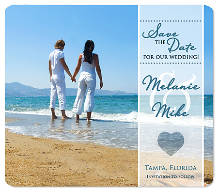 "Rustic Love" Save the Date Magnet